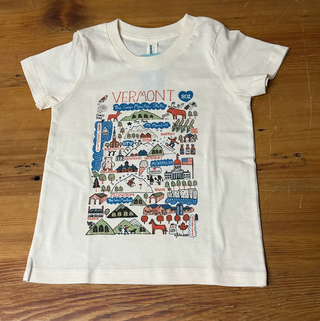 Vermont Map Baby Onesie
