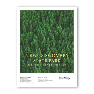 Vermont Parks Collection Print: New Discovery State Park Groton State Forest 12x16