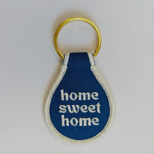 Embroidered Key Tag - Home Sweet Home