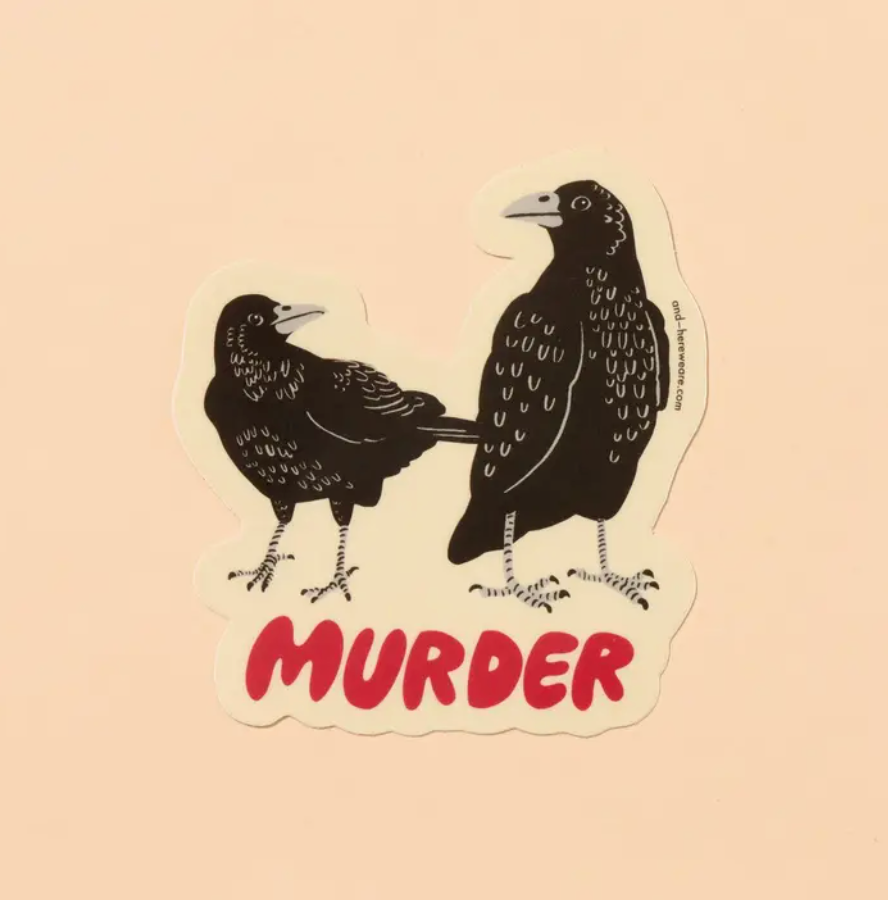 Murder Crow Sticker