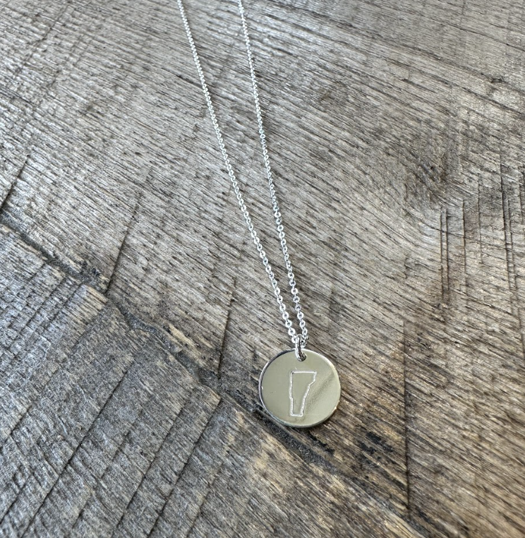 Vermont Outline Necklace
