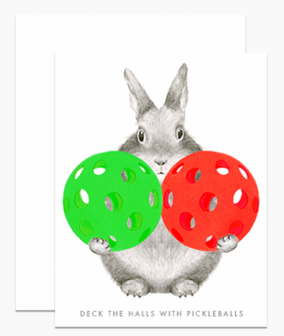 Deck the Halls With Pickleballs Card - DH7