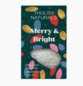 "Merry &amp; Bright" Bergamot + Plum Magnesium Bath Salt