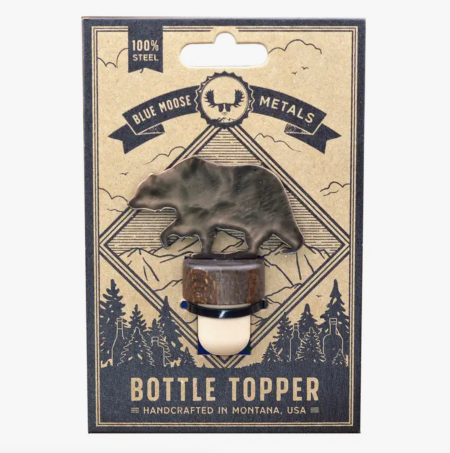Bronze Wine Stopper - Bear