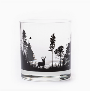 Forest Animals Whiskey Glass