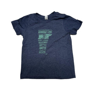 Kid's Mountains of Vermont Tee - Indigo