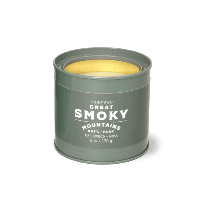 Great Smoky Mountains National Park Candle 6oz Tin - Maplewood
