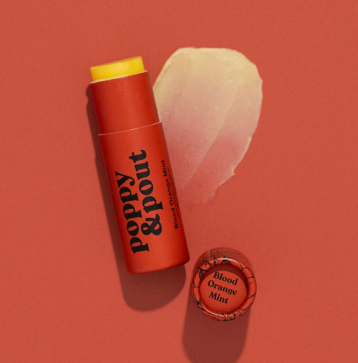 Poppy &amp; Pout Lip Balm - Blood Orange Mint