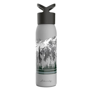 24oz Water Bottle - Ascent Fog Grey