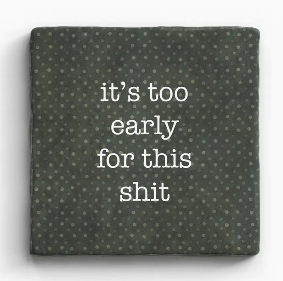 Funny Sayings Marble Coaster - Single