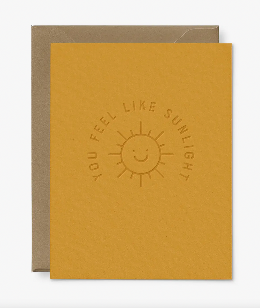 You Feel Like Sunlight Card - RH1