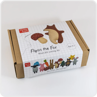 Fox and Mushroom Wool Felt Sewing Kit