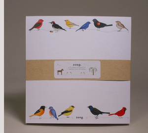 Bird Song Square Notepad