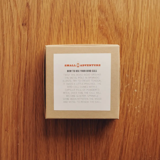 Bird Call Necklace Red Wood