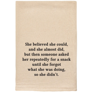 She Believed She Could Tea Towel