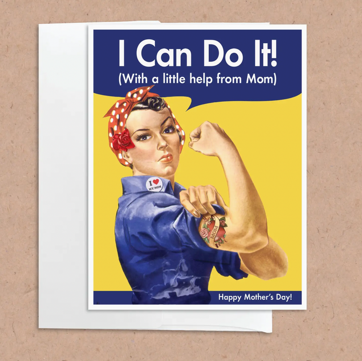 rosie riveter mother's day card - CS7