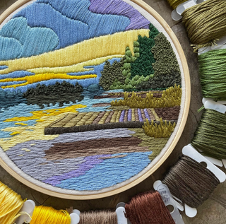 DIY Embroidery Kit 5" - Lakeside