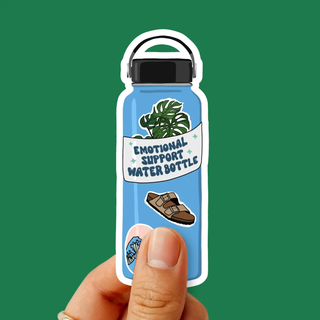 Emotional Support Water Bottle Sticker