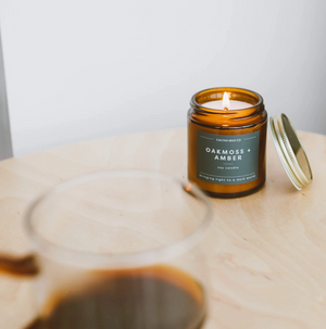 Oakmoss + Amber Mini Candle - 4oz