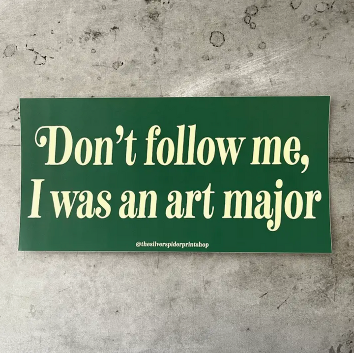 Art Major Bumper Sticker
