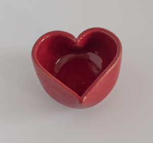 Heart Bowl in Coral