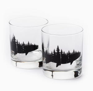 Fish and Forest Whiskey Glass