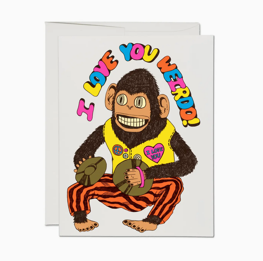 love you weirdo card - RC1