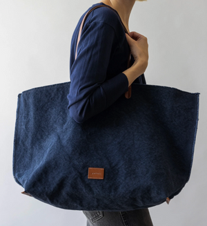 Hana Canvas Boat Bag - Midnight