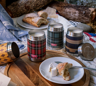 Plaid Vintage Canteen Candle - In the Pines