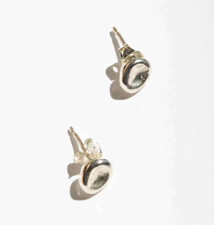 Puddle Stud Earrings - Sterling Silver