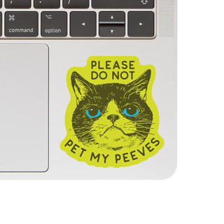 Funny Cat Pet Peeves Sticker