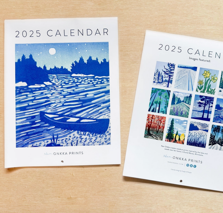 2025 Block Print Wall Calendar