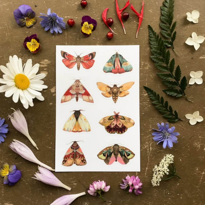 Moth Sticker Sheet