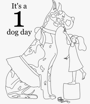 Dog Days Coloring Book