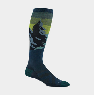 Darn Tough Men's Solstice Over-the-Calf Ski/Snowboard Sock - Eclipse 8014