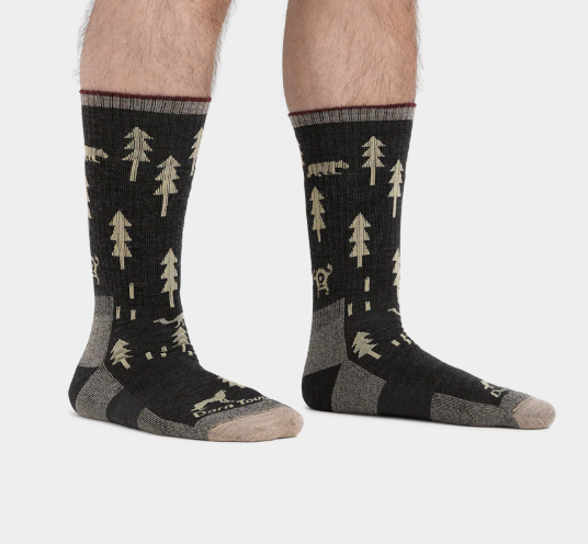 Men's Merino Wool ABC Boot Socks - Black