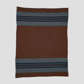 Lodge Stripe Eco-Throw Blanket - Brown