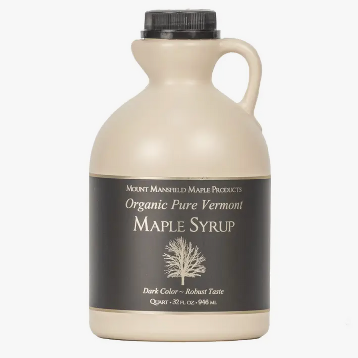Quart Vermont Organic Maple Syrup Dark Robust