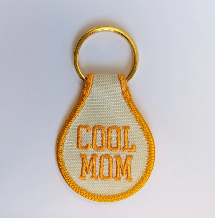 Embroidered Key Tag - Cool Mom