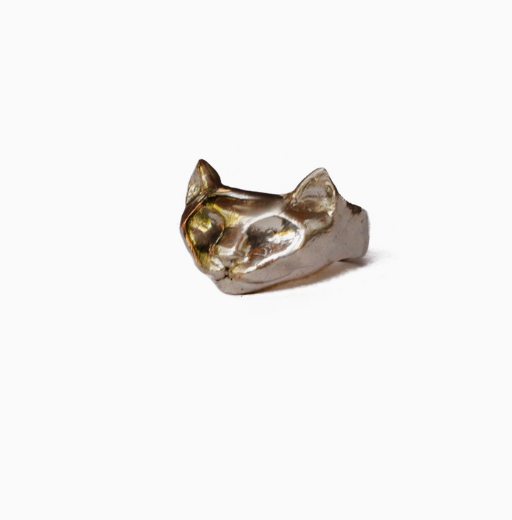 Sage Cat Ring Brass