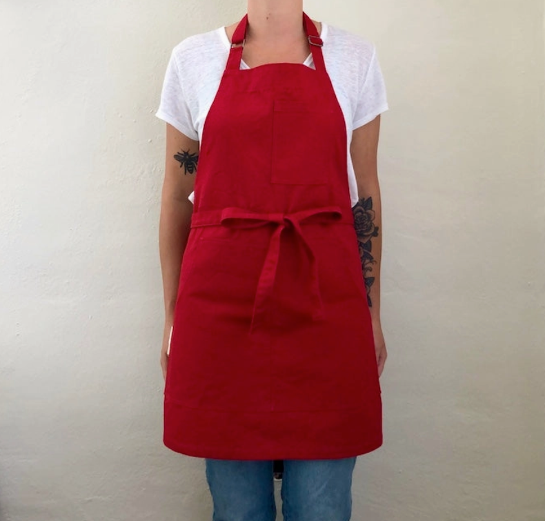 Farm Apron in Firebrick Red