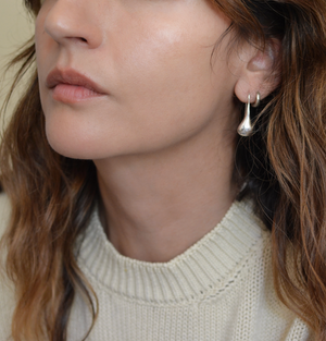 Sterling Silver Droplet Earring