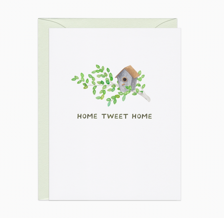 bird house new home card - AZ4