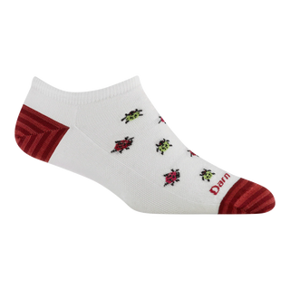 Darn Tough Women's Lucky Lady No Show Sock - 6074 White