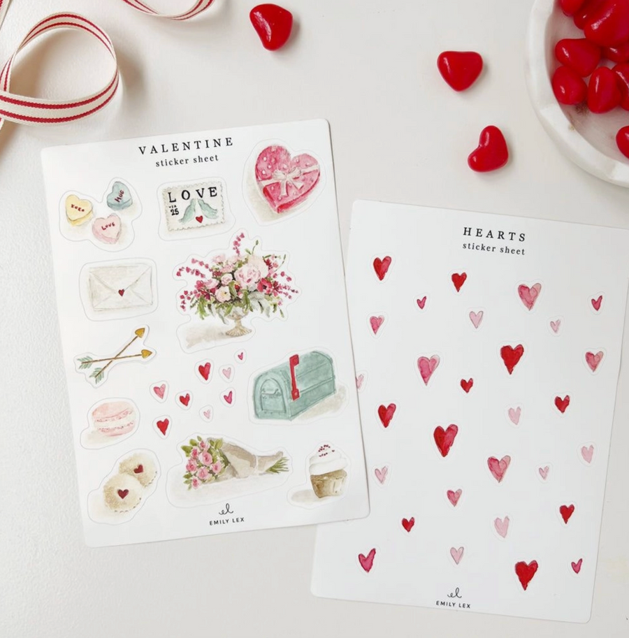 Valentine Sticker Sheets