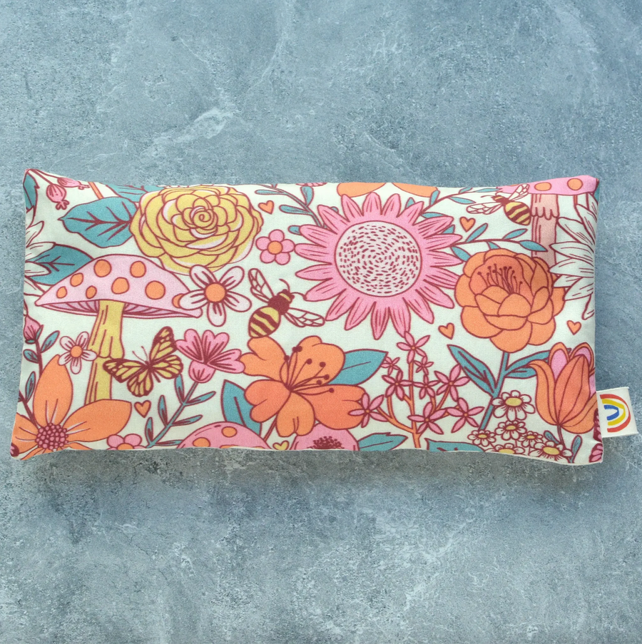 Weighted Lavender Eye Pillow - Pollinator Party Floral