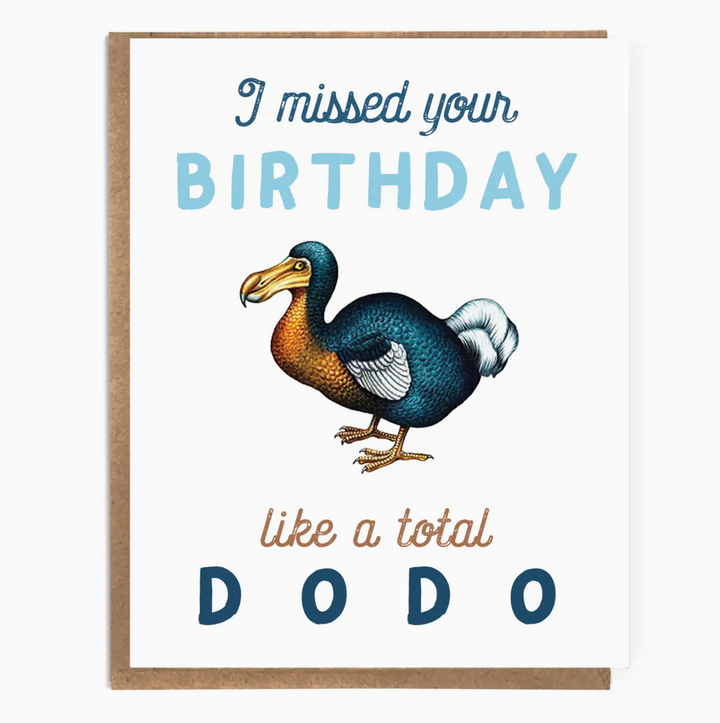 sorry missed birthday total dodo card - ZD5