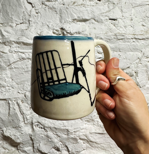 Vermont-Made Kayak Single Chair with Color Cushion Mug