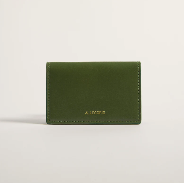 Allegorie Bifold Cardholder in Cactus Green / Seaglass