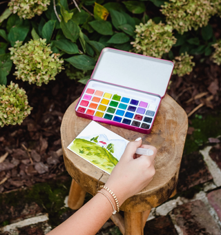 Italian Fields Watercolor Painting Kit